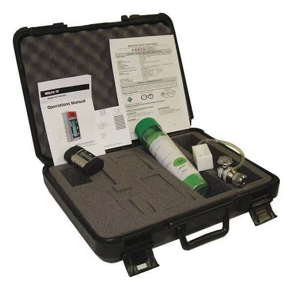 Gas Detector, Audible, Vibrating, Visual, LCD, 3,000 hr Battery Life