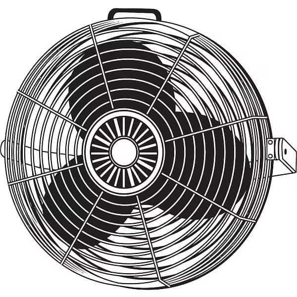 Fan 12" 120VAC, Air King, Mfr#: 9312