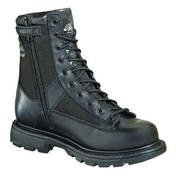 Unisex Work Boot, 11.5 W, 6 in Height, Black