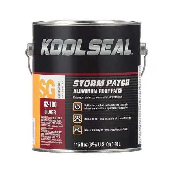 Roof Leak Repair, 1 gal, Can, Silver