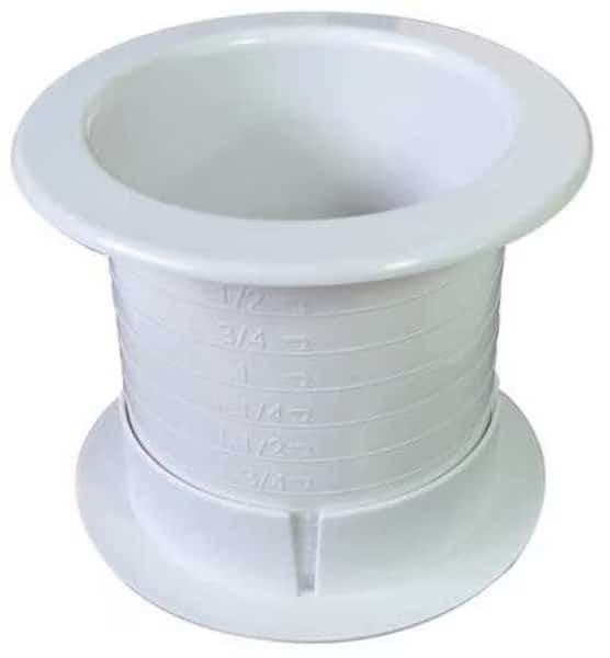 Dual Sided Grommet, Wht, 2.5In, PK25