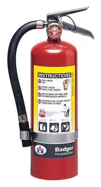 Fire Extinguisher,Plated Brass,Bracket, Mfr#: B5M-B, BADGER