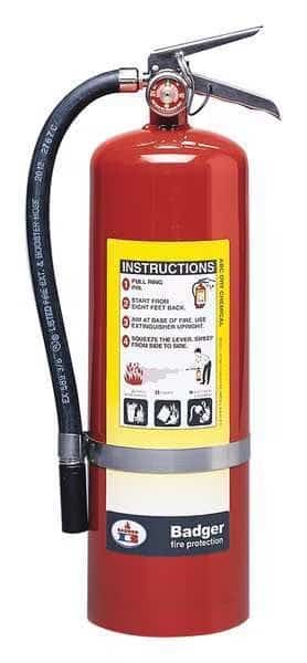 Fire Extinguisher, 10 lb Capacity, Class ABC , UL Rating4A:80B:C , Monoammonium Phosphate