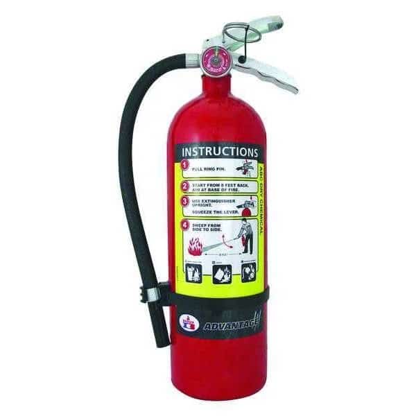 Fire Extinguisher, 5.5 lb Capacity, Class ABC , UL Rating3A:40B:C , Monoammonium Phosphate