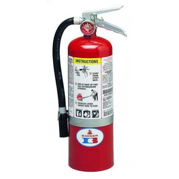 Fire Extinguisher, 5 lb Capacity, Class ABC , UL Rating3A:40B:C , Monoammonium Phosphate