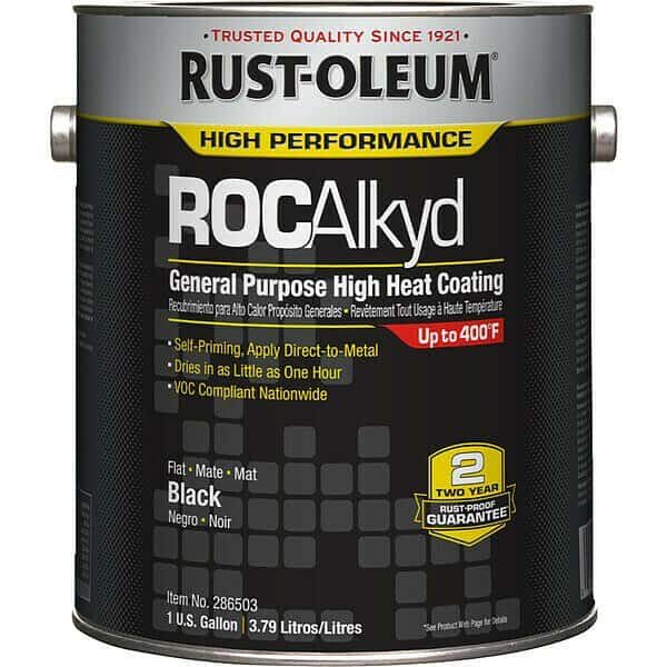 Heat Resistant Coating, Black, 1gal