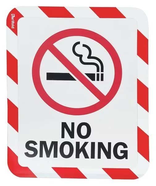 Sign Holder, Adhesive, No Smoking, PK2, TARIFOLD, Mfr# P194993NP