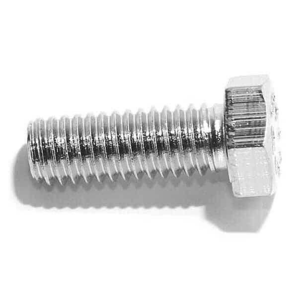 316, 7/16"-14 Hex Head Cap Screw, NL-19 Stainless Steel, 1 in L, 10 PK