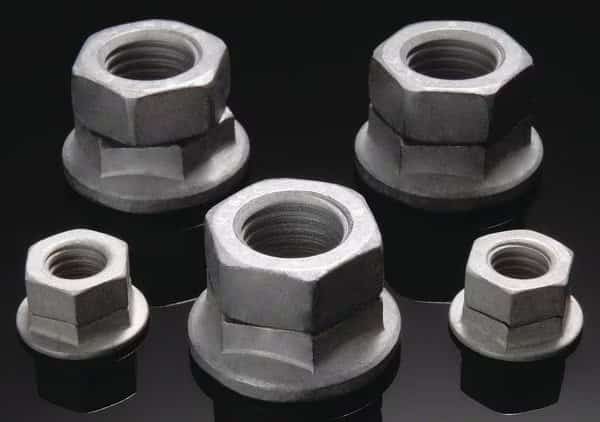 2-Piece Wedge Lock Nut, 1/2"-20, Steel, Grade 8, Zinc Plated, 50 PK