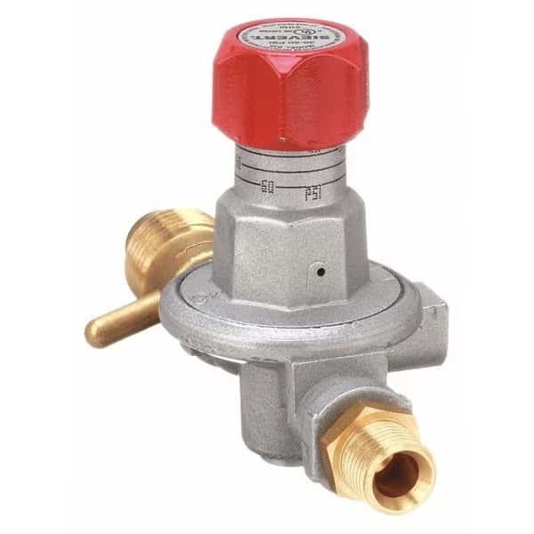 Adjustable Regulator, Propane, Single Stage, CGA 510, 0.885"-14 Inlet, 9/16"-18 Outlet, 27 to 60 psi