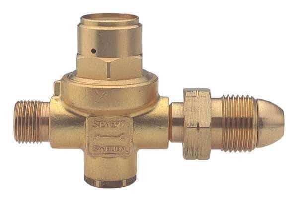 Preset Regulator, Propane, Single Stage, 0.885"-14 Inlet, 9/16"-18 Outlet, 28 psi
