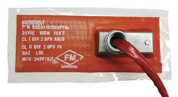 Heating Blanket, Hazardous-Area, 240V, 360W, 12"W x 12"L, PSA, T3