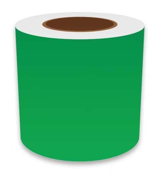 Label Tape, Green, Labels/Roll: Continuous