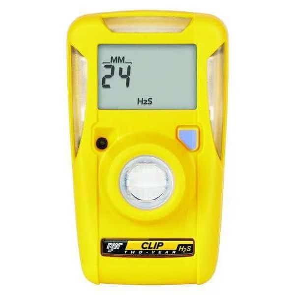 Single-Gas Detector, Detects Hydrogen Sulfide, High 15 ppm/Low 10 ppm Alarm Setting, Lithium Battery