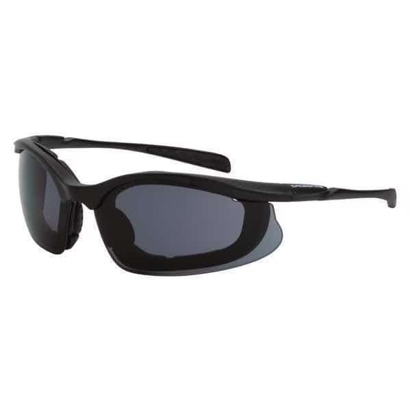 Crossfire, Safety Glasses Anti-Fog, Gray Lens, Half-Frame, Wraparound