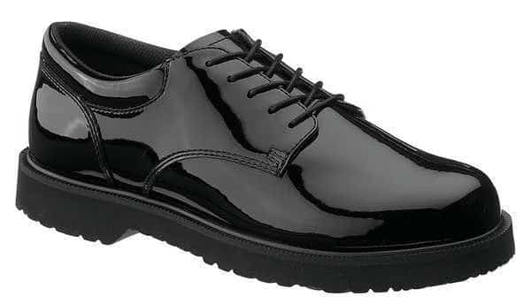 Men's High Gloss Duty Oxford, 10.5 M, Black