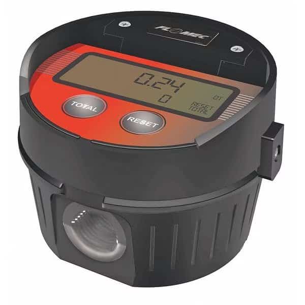 Flowmeter, Oval Gear, 1/2"FNPT, 1500 psi