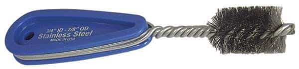 Plumbing Brush, 3 1/2 in L Handle, 1 1/4 in L Brush, Silver, Polypropylene, 6 5/8 in L Overall
