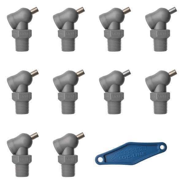 Nozzle,XR Style,0.160in.dia,PK10, Mfr#: 79093-G, LOC-LINE