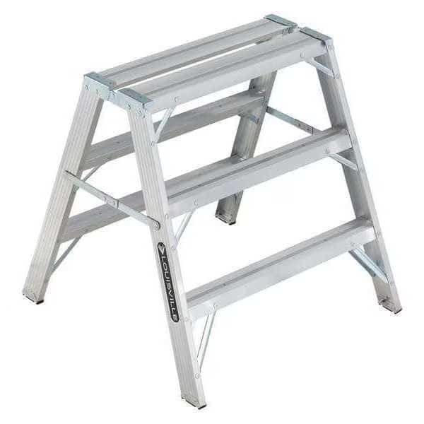 Sawhorse Ladder,Aluminum,34-3/4 W,37 H, Mfr#: L-2032-03, LOUISVILLE