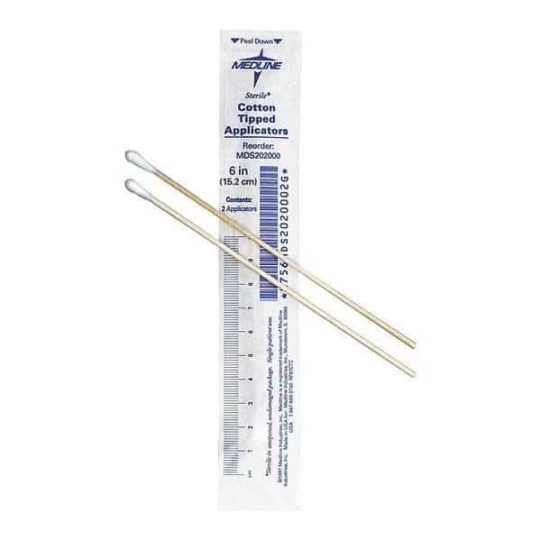Sterile Cotton-Tip Applicators, 6", PK200