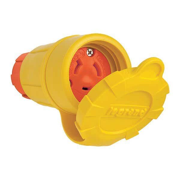 Locking Connector, L7-20R, 20 A, 277V AC, Single Phase, 2 Pole, Screw Terminals