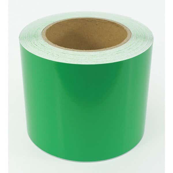 Floor Marking Tape Indust, 4"x100', Green, VISUAL WORKPLACE, Mfr# 25-500-4100-614