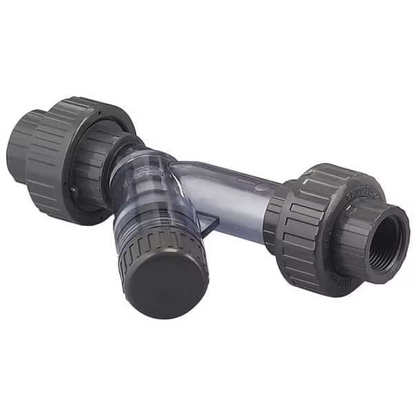 Y Strainer, PVC, 3/4", EPDM, Threaded, 3/4" Pipe, Threaded, PVC, 150 PSI