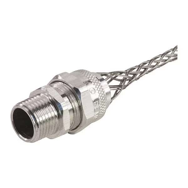 Cord Grip, Alum, 3/4" NPT, .375-.438, Mesh