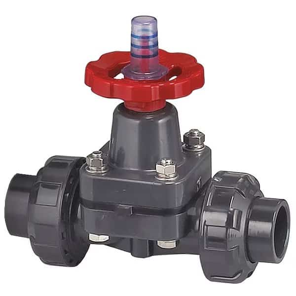 Diaphragm Valve, CPVC, 1/2", PTFE/FKM, SOC