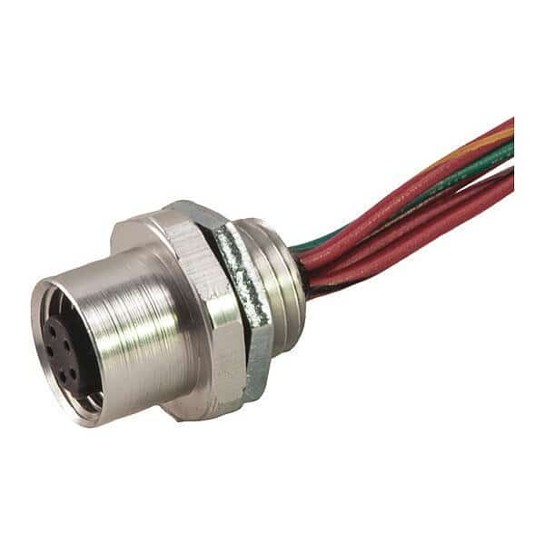 Receptacle, D Key, Fem, 2 Pole, 1 1/4" NPT