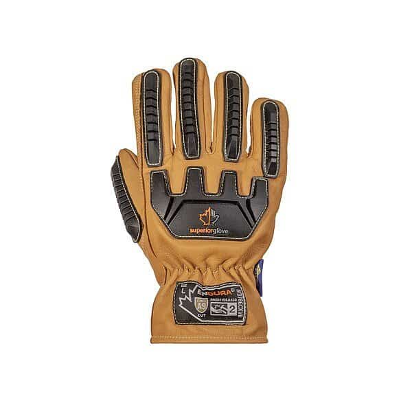 Work Gloves, Drivers, 3XL, Leather, PR