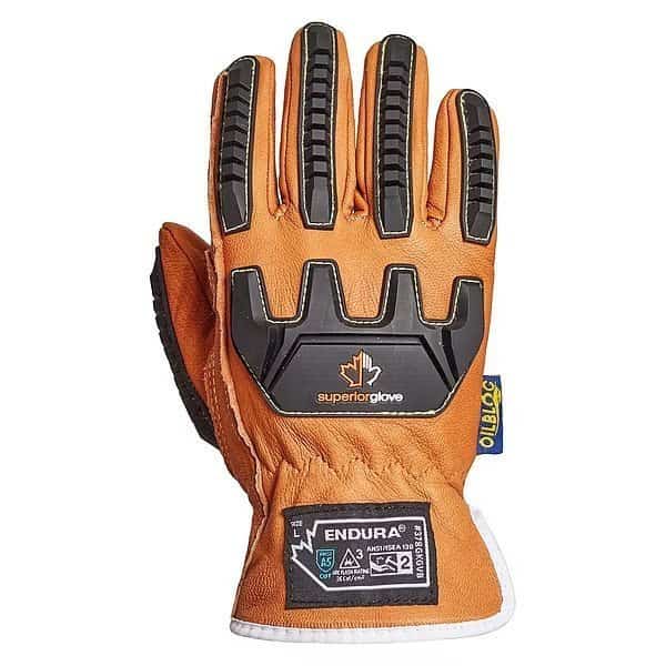 Leather Drivers Gloves, Goatskin, Shirred Slip-On, Keystone Thumb, Brown / Brown, 2XL 1 PR