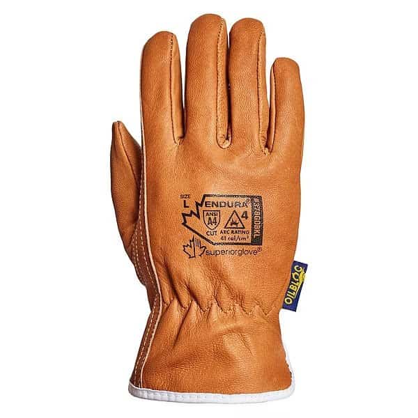 Multipurpose Leather Glove, 2XL, Tan, PR