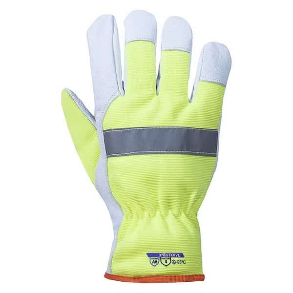 Hi-Viz Cut-Resistant Drivers, Hi-Viz Green, XL, 1 PR
