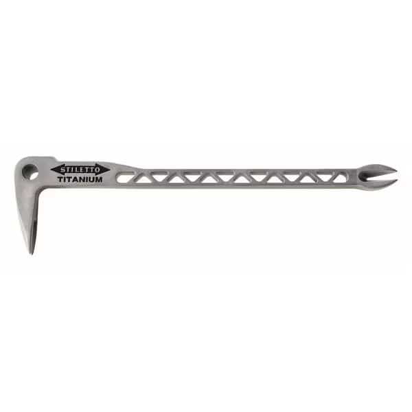 8 oz. 12" Titanium Clawbar Nail Puller w/Dimpler