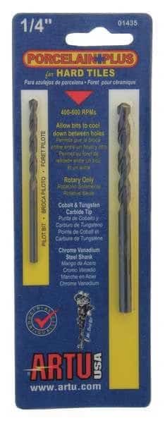 Porcelain Tile Drill Bit, 1/4 In