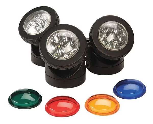 Pond Light Kit, 12V, 1.5W, LED, 26 ft. Cord, Pond Boss, Mfr#: 52369