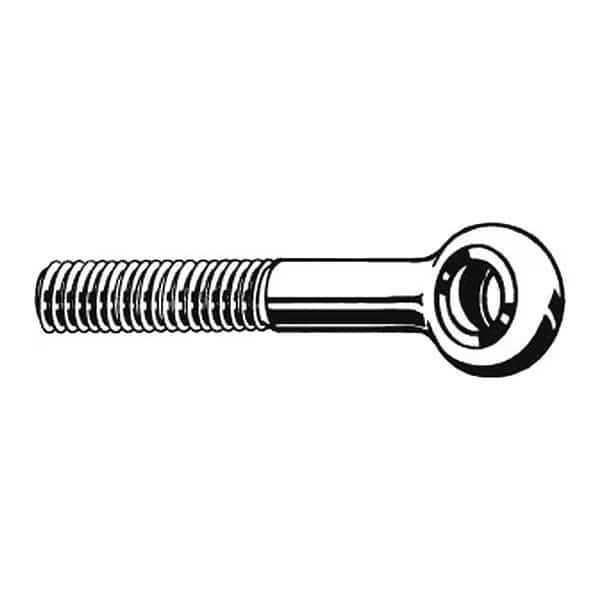 Eye Bolt M16, 16 mm ID, Steel, Plain, 10 PK