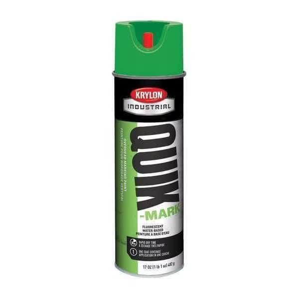 Over Head Marking Paint, 17 oz., Fluorescent Green, Water -Based