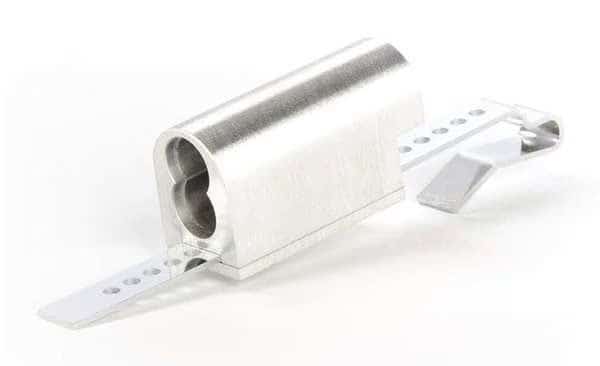Sliding Door Lock, Bright Chrome, 1/4, 1/8, 3/16 For Door Thickness, Keyed Different Key Type