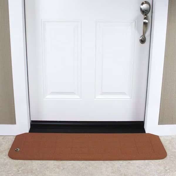 ADA Ramp, 1-1/8" H, 12-1/4" L, 42" W, Brn