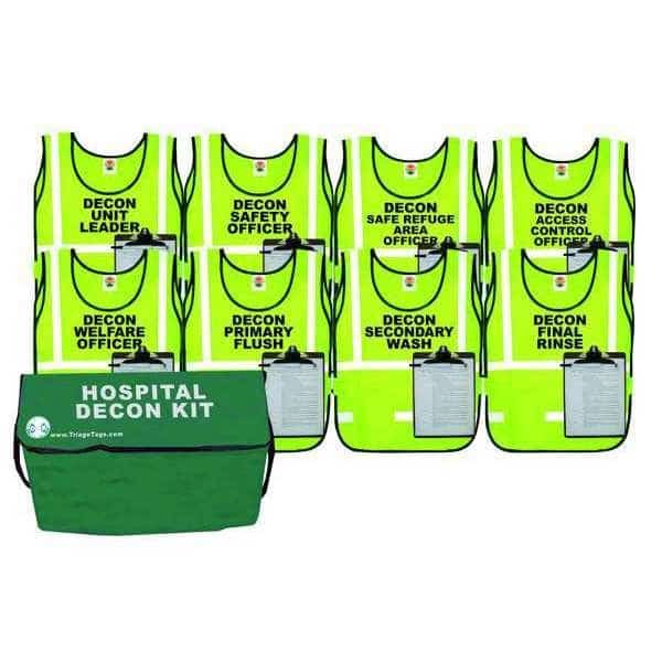 Hospital Decon Kit, 8 Vests, DISASTER MANAGEMENT SYSTEMS, Mfr# DMS 05041