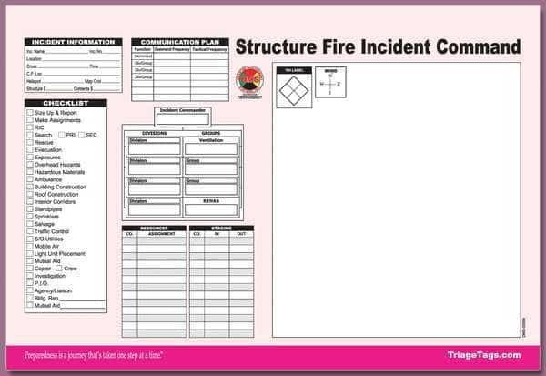 Structure Fire ICS Worksheet, PK25