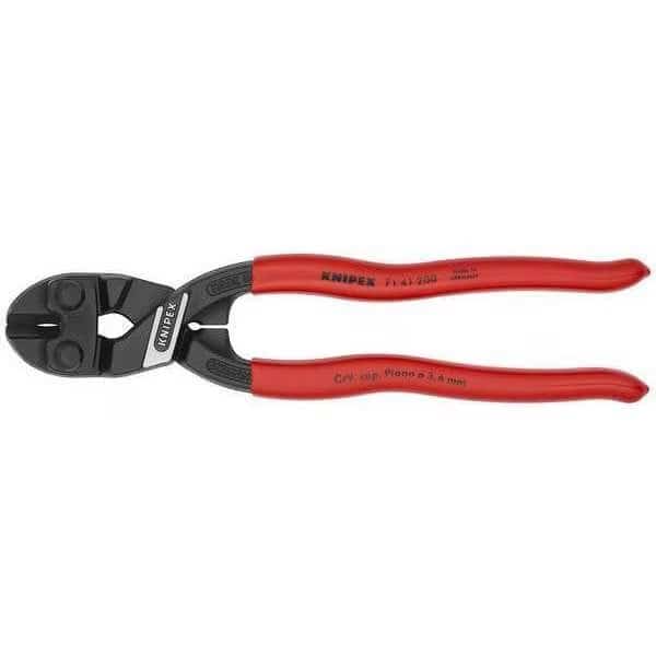 8" Knipex Cobolt Compact Bolt Cutter, Angled, Plastic Grip