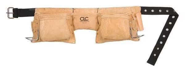 Tool Apron, Tool Belt, Tan, Leather, 12 Pockets