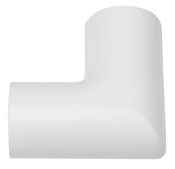 Flat Bend, White, ABS, Bends