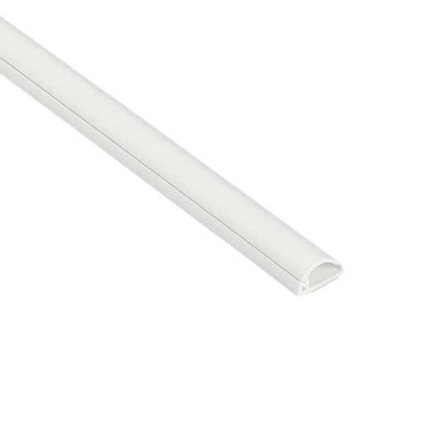 Raceway, Half Round, Micro, White, D-Line, Mfr#: US/R2D1608W/GR