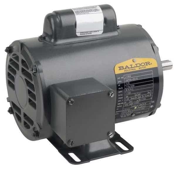 Capacitor-Start/Run General Purpose Motor, 1 1/2 hp HP, 115/230V AC Voltage, 143T Frame