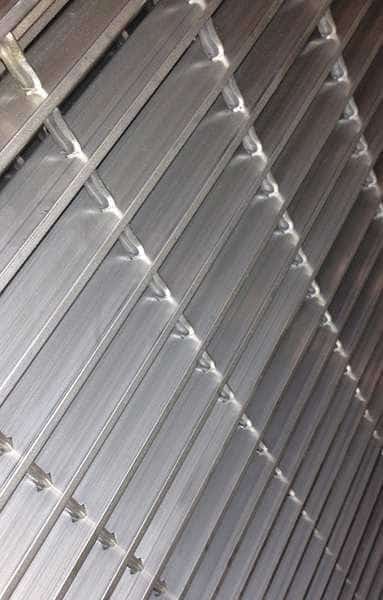 Swaged Grating, Serrated, 24in.Wx1in.H